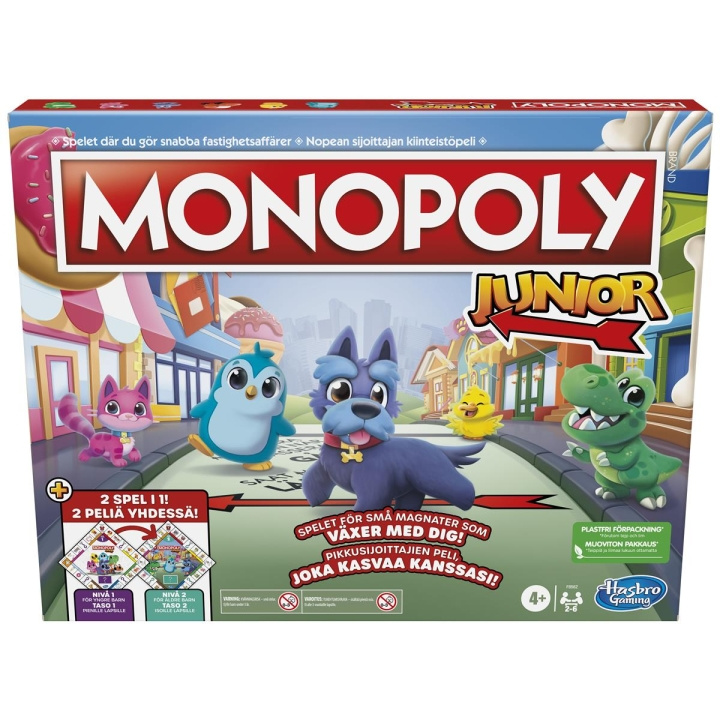 Hasbro Monopoly Junior 2 Games in 1 (SE/FI) in the group TOYS, KIDS & BABY PRODUCTS / Toys / Board games at TP E-commerce Nordic AB (C83299)