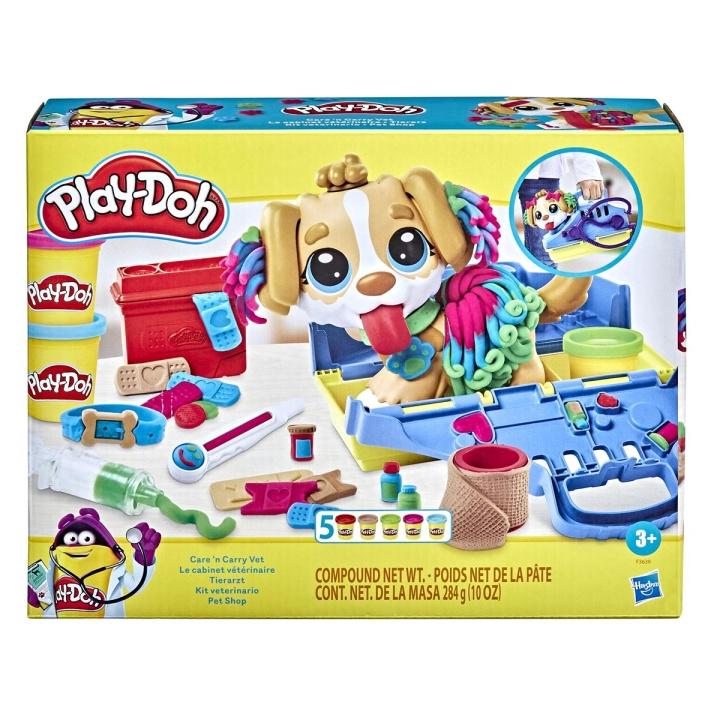 Play-Doh Playset Care \'n Carry Vet in the group TOYS, KIDS & BABY PRODUCTS / Toys / Clay, play sand and accessories at TP E-commerce Nordic AB (C83304)