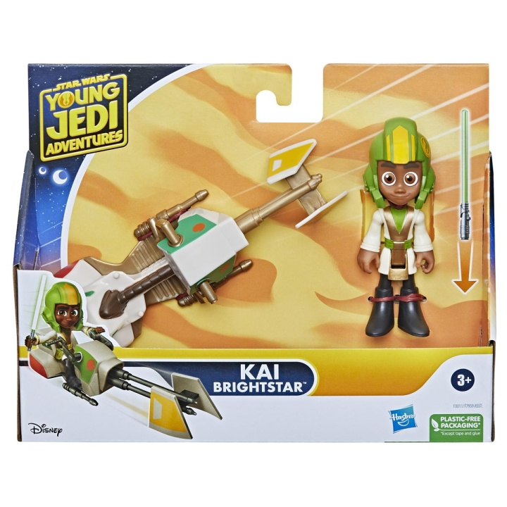 Star Wars Young Jedi Kai Brightstar Figure & Speeder Bike in the group TOYS, KIDS & BABY PRODUCTS / Toys / Figures & Miniatures at TP E-commerce Nordic AB (C83330)