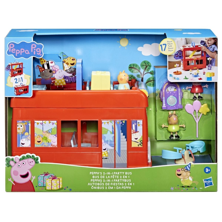 Peppa Pig Peppas 2 in 1 Party Bus in the group TOYS, KIDS & BABY PRODUCTS / Toys / Toys at TP E-commerce Nordic AB (C83481)