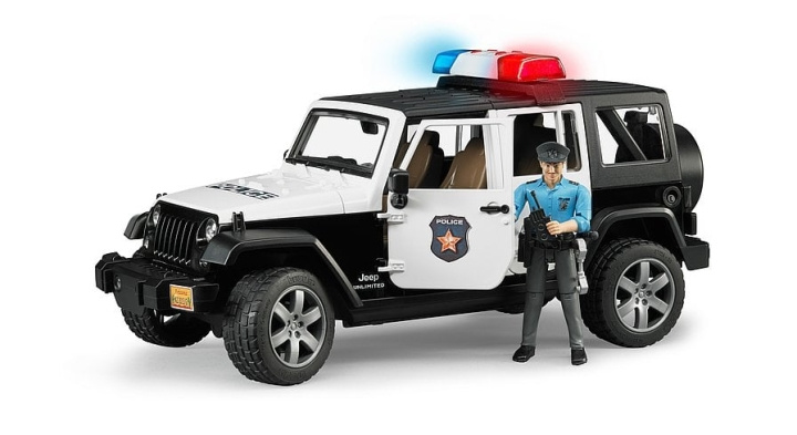 Bruder Jeep Wrangler Unlimited Rubicon Police Vehicle with policeman (02526) in the group Sport, leisure & Hobby / Hobby / Plastic models / Cars at TP E-commerce Nordic AB (C83601)