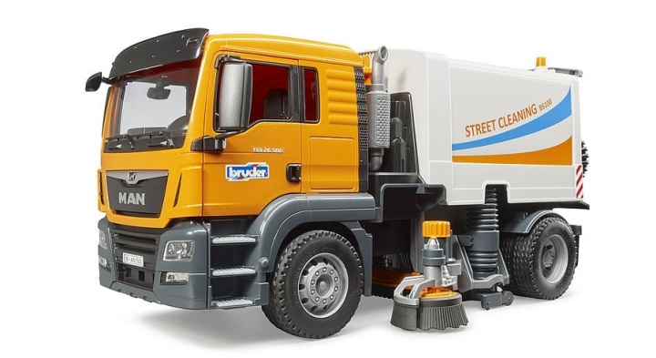 Bruder MAN TGS Street Sweeper (03780) in the group TOYS, KIDS & BABY PRODUCTS / Toys / Toys at TP E-commerce Nordic AB (C83604)