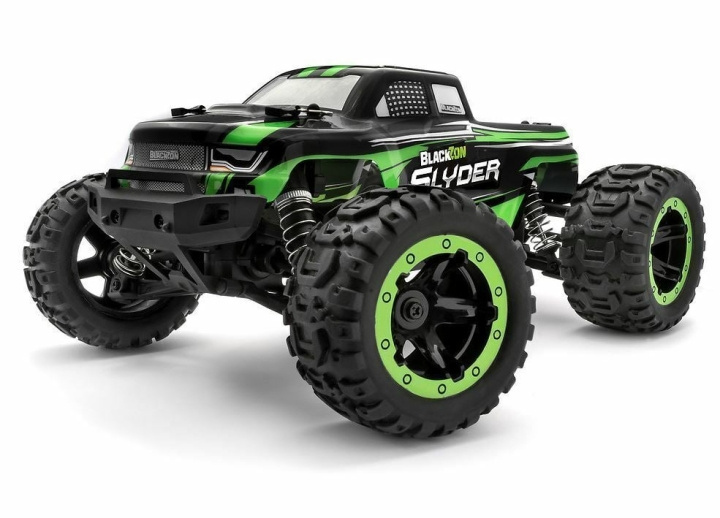 Blackzon Slyder MT 1/16 4WD Electric Monster Truck - Green (540100) in the group TOYS, KIDS & BABY PRODUCTS / Radio controlled / RC cars at TP E-commerce Nordic AB (C83662)