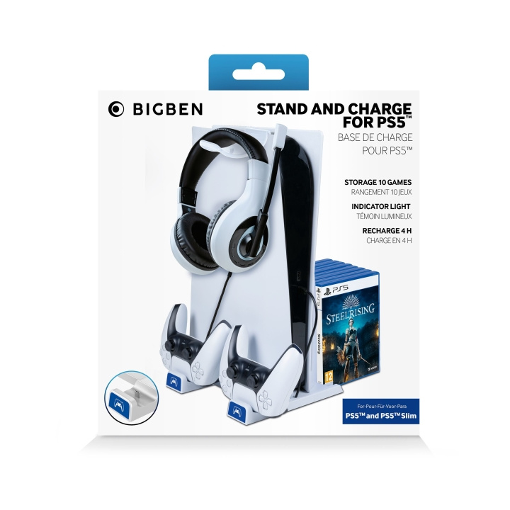 Bigben Stand And Charge PS5 in the group HOME ELECTRONICS / Game consoles & Accessories / Sony PlayStation 5 at TP E-commerce Nordic AB (C83739)