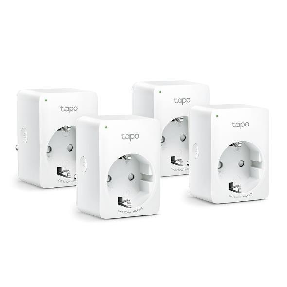 TP-Link Tapo Mini Smart Wi-Fi Socket (4-pack) /Tapo P100 in the group HOME, HOUSEHOLD & GARDEN / Smart home / Smart home systems at TP E-commerce Nordic AB (C83804)