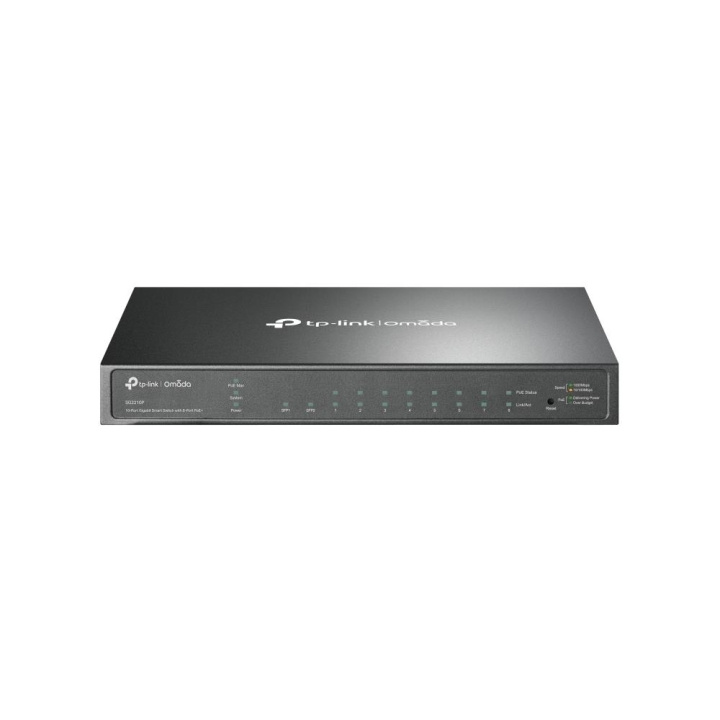 TP-Link 8-Port Gigabit Smart PoE Switch with 2 SFP Slots in the group COMPUTERS & PERIPHERALS / Network / Switches at TP E-commerce Nordic AB (C83829)