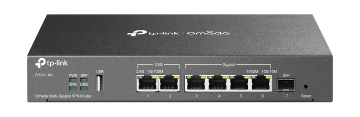 TP-Link Omada Multi-Gigabit VPN Router /ER707-M2 in the group COMPUTERS & PERIPHERALS / Network / Routrar at TP E-commerce Nordic AB (C83883)