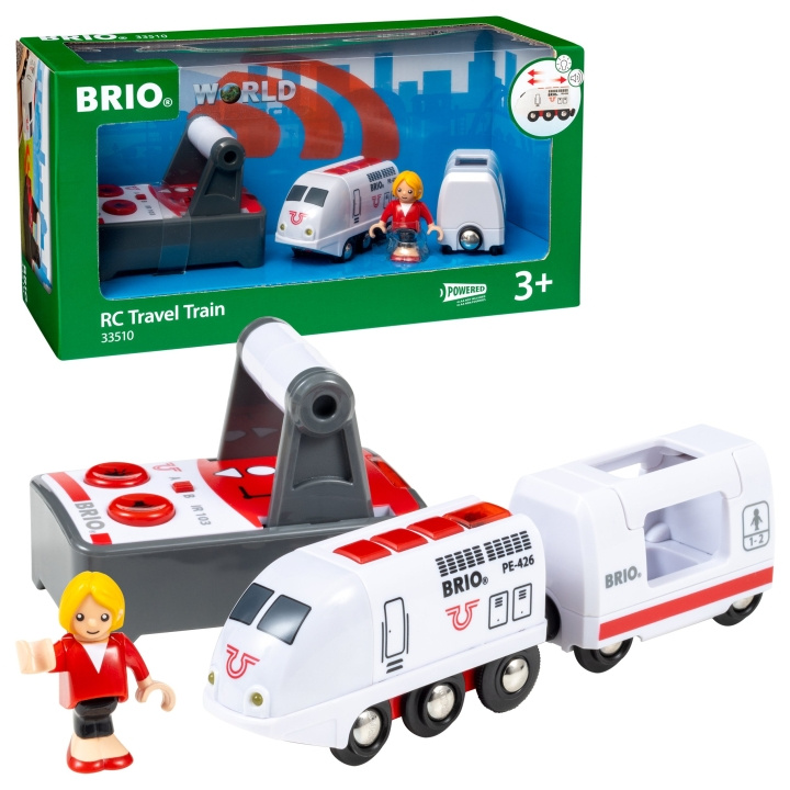 BRIO Remote Control Travel Train (33510) in the group TOYS, KIDS & BABY PRODUCTS / Toys / Building toys / Brio train tracks at TP E-commerce Nordic AB (C83962)