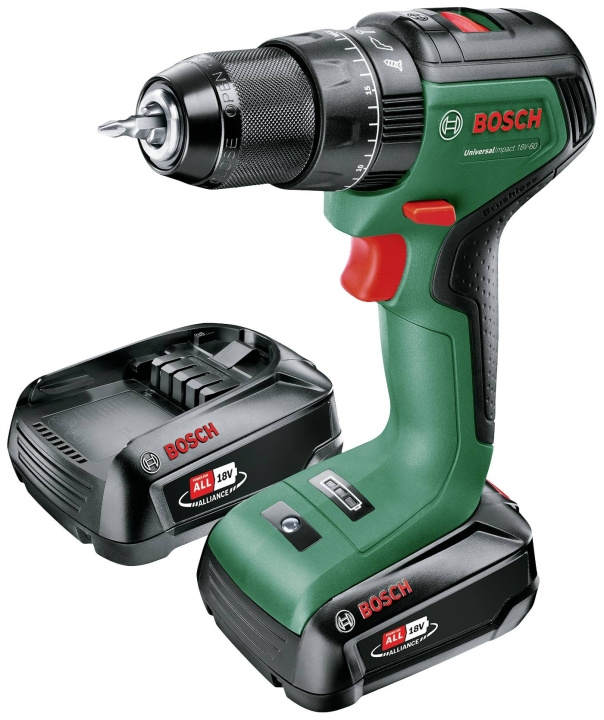 Bosch UniversalImpact 18V-60 Drill / Screwdriver ( Battery included ) in the group HOME, HOUSEHOLD & GARDEN / Tools / Screwdrivers at TP E-commerce Nordic AB (C84028)