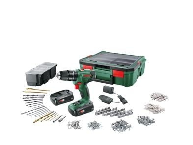 Bosch PSB 1800 Akku Drill + SystemBox including 243 accesories in the group HOME, HOUSEHOLD & GARDEN / Tools / Screwdrivers at TP E-commerce Nordic AB (C84103)