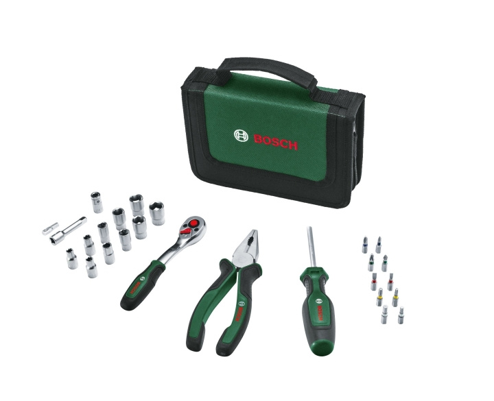 Bosch Mobility hand tool set, 26 parts in the group HOME, HOUSEHOLD & GARDEN / Tools / Other tools & Accesories at TP E-commerce Nordic AB (C84111)