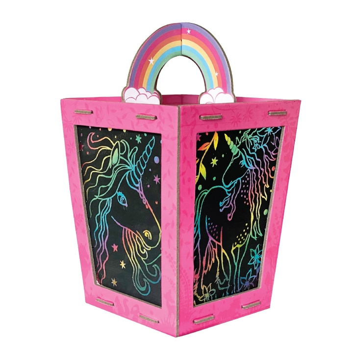 BOX CANDIY Scratch Art Lantern - Totally Twilight Unicorns - (BC-1923) in the group TOYS, KIDS & BABY PRODUCTS / Toys / Crafts at TP E-commerce Nordic AB (C84130)