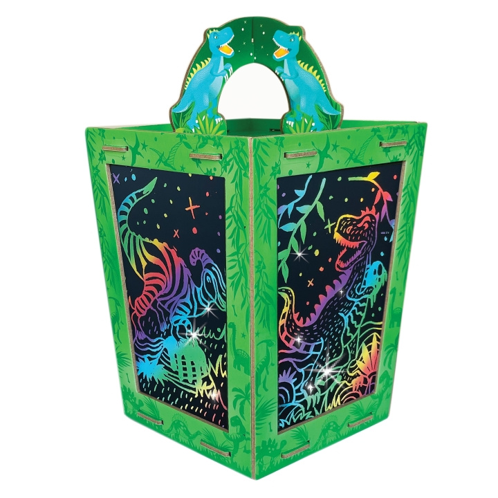 BOX CANDIY Scratch Art Lantern - Totally Twilight Dinosaur - (BC-1936) in the group TOYS, KIDS & BABY PRODUCTS / Toys / Crafts at TP E-commerce Nordic AB (C84134)