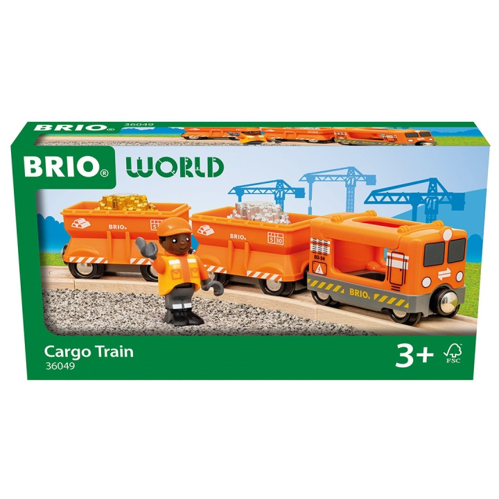 BRIO Cargo Train - 36049 in the group TOYS, KIDS & BABY PRODUCTS / Toys / Building toys / Brio train tracks at TP E-commerce Nordic AB (C84149)