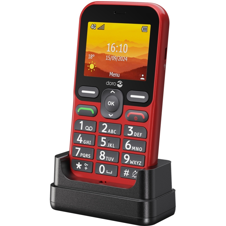 Doro Leva L11, Röd in the group SMARTPHONE & TABLETS / Mobile phones & smartphones at TP E-commerce Nordic AB (C84296)