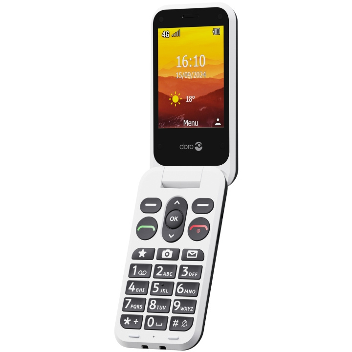 Doro Leva L21, Svart/Vit in the group SMARTPHONE & TABLETS / Mobile phones & smartphones at TP E-commerce Nordic AB (C84297)