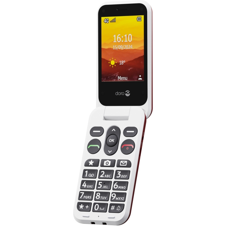 Doro Leva L31, Röd/Vit in the group SMARTPHONE & TABLETS / Mobile phones & smartphones at TP E-commerce Nordic AB (C84300)