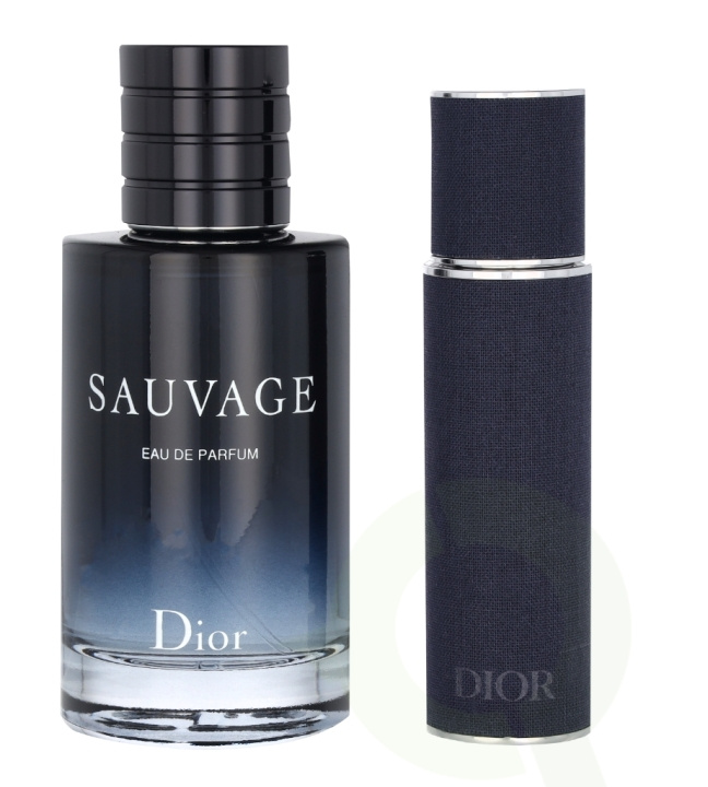 Dior Sauvage Giftset 110 ml Edp Spray 100ml/Edp Travel Spray 10ml in the group BEAUTY & HEALTH / Gift sets / Gift sets for him at TP E-commerce Nordic AB (C84405)