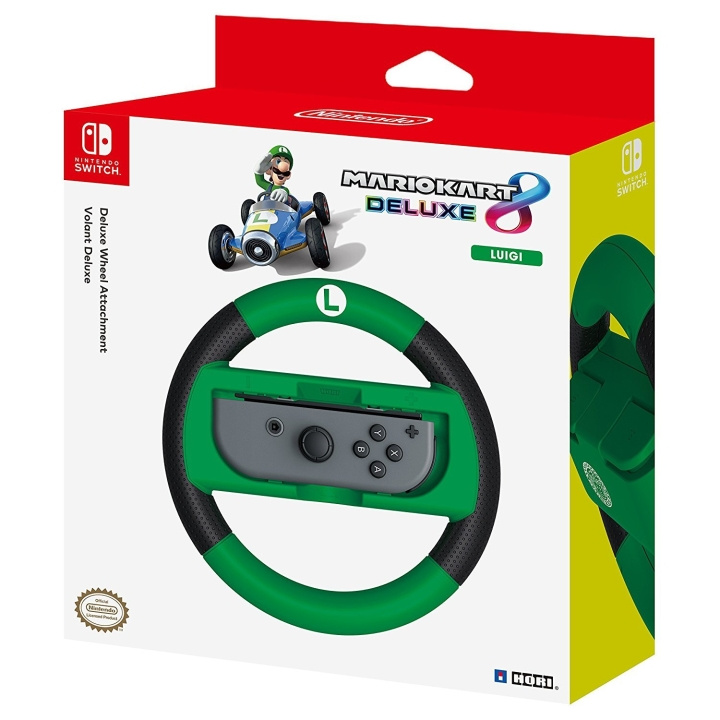 Hori Mario Kart 8 Deluxe - Racing Wheel Controller (Luigi) in the group HOME ELECTRONICS / Game consoles & Accessories / Nintendo Switch / Accessories at TP E-commerce Nordic AB (C84564)