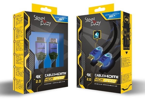 Steelplay 4K 2.0 HDMI High Speed Ultra HD LEC Cable 2M in the group HOME ELECTRONICS / Game consoles & Accessories / Sony PlayStation 4 at TP E-commerce Nordic AB (C84566)