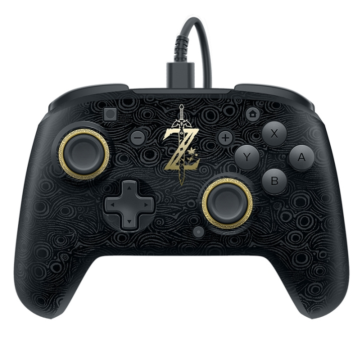 PDP Gaming Switch Breath of Wild Faceoff Deluxe Wired Pro Controller in the group HOME ELECTRONICS / Game consoles & Accessories / Nintendo Switch / Accessories at TP E-commerce Nordic AB (C84568)