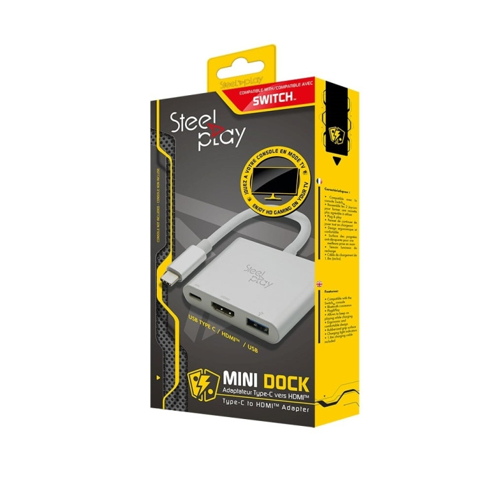 Steelplay Mini Dock - USB-C/HDMI Adapter (Switch/Mac) in the group HOME ELECTRONICS / Game consoles & Accessories / Nintendo Switch / Accessories at TP E-commerce Nordic AB (C84570)