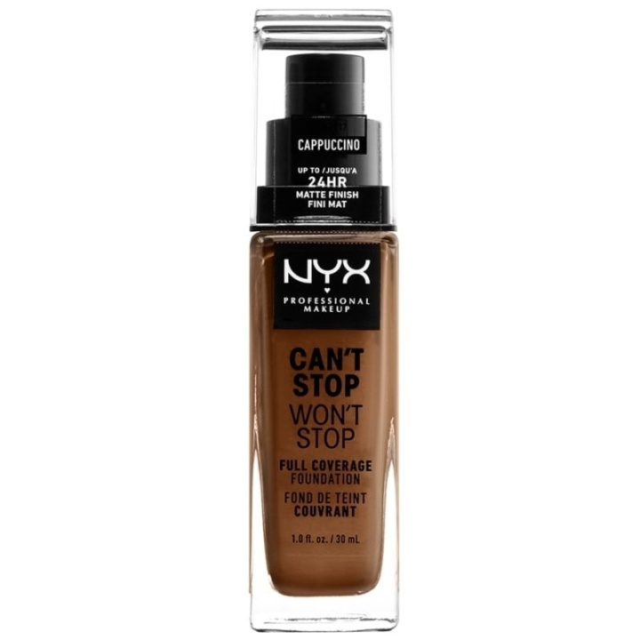 NYX Professional Makeup Can\'t Stop Won\'t Stop Foundation - Cappucino in the group BEAUTY & HEALTH / Makeup / Facial makeup / Foundation at TP E-commerce Nordic AB (C84580)