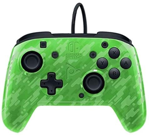 PDP Gaming Face-off Deluxe Switch Controller + Audio Camo Green in the group HOME ELECTRONICS / Game consoles & Accessories / Nintendo Switch / Accessories at TP E-commerce Nordic AB (C84599)