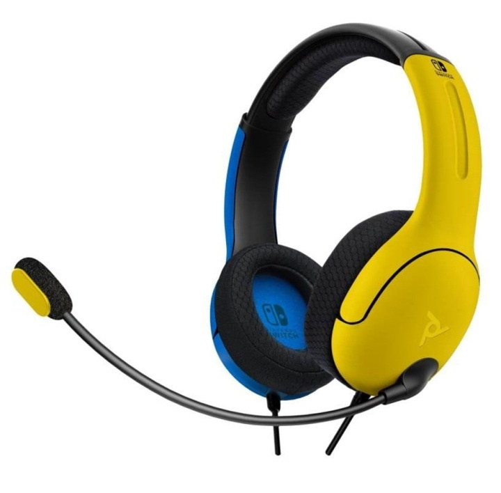 PDP Gaming Nintendo Switch Wired Headset LVL40 Yellow/Blue in the group HOME ELECTRONICS / Game consoles & Accessories / Nintendo Switch / Accessories at TP E-commerce Nordic AB (C84600)