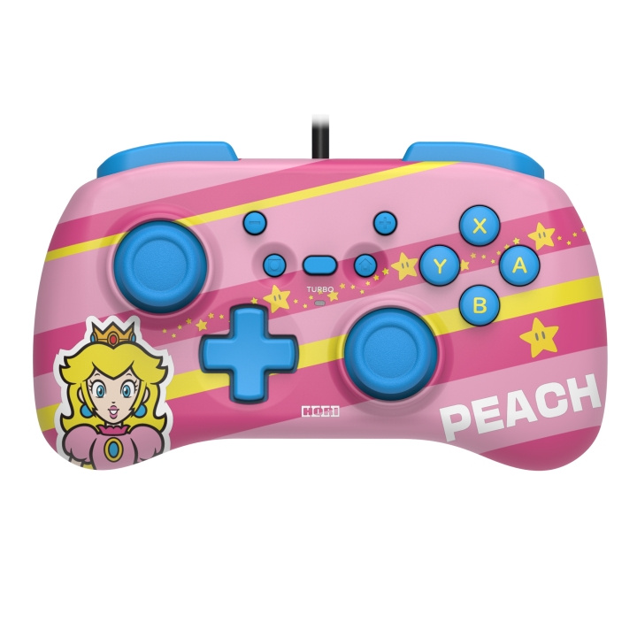 Hori Horipad Mini Super Mario Series Peach in the group HOME ELECTRONICS / Game consoles & Accessories / Nintendo Switch / Accessories at TP E-commerce Nordic AB (C84617)