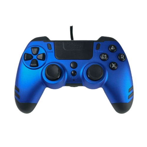 Steelplay MetalTech Wired Controller - BLUE in the group HOME ELECTRONICS / Game consoles & Accessories / Sony PlayStation 4 / Accessories at TP E-commerce Nordic AB (C84642)