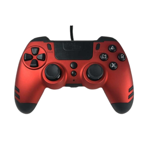 Steelplay MetalTech Wired Controller - RED in the group HOME ELECTRONICS / Game consoles & Accessories / Sony PlayStation 4 at TP E-commerce Nordic AB (C84643)