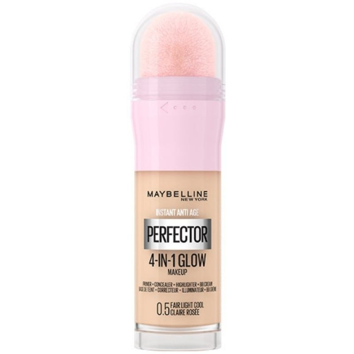 Maybelline Instant Perfector 4-in-1 Glow Makeup 0.5 Fair Light Cool in the group BEAUTY & HEALTH / Makeup / Facial makeup / Foundation at TP E-commerce Nordic AB (C84695)