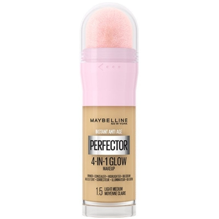 Maybelline Instant Perfector 4-in-1 Glow Makeup 1.5 Light Medium in the group BEAUTY & HEALTH / Makeup / Facial makeup / Foundation at TP E-commerce Nordic AB (C84696)