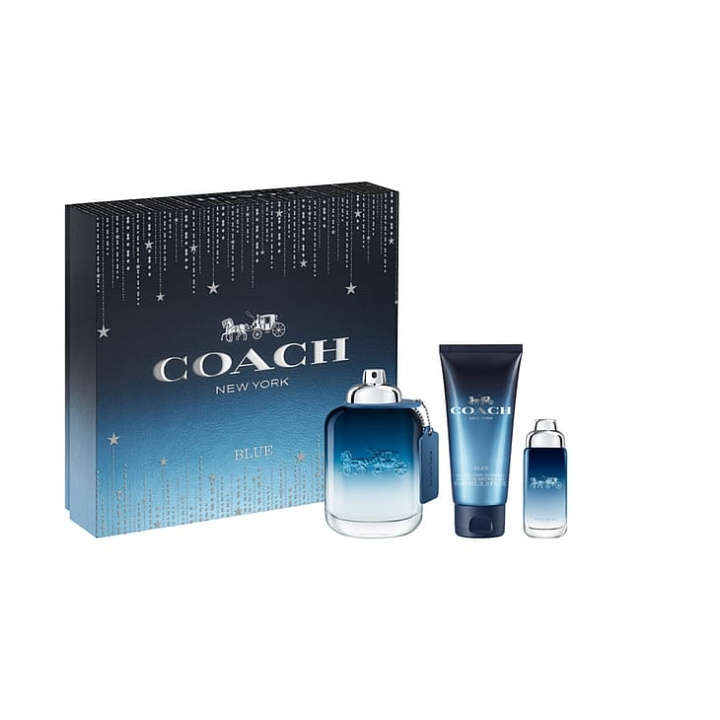 Coach Blue EDT 100 ml + EDT 15 ml + Shower Gel 100 ml - Giftset in the group BEAUTY & HEALTH / Gift sets / Gift sets for him at TP E-commerce Nordic AB (C84787)