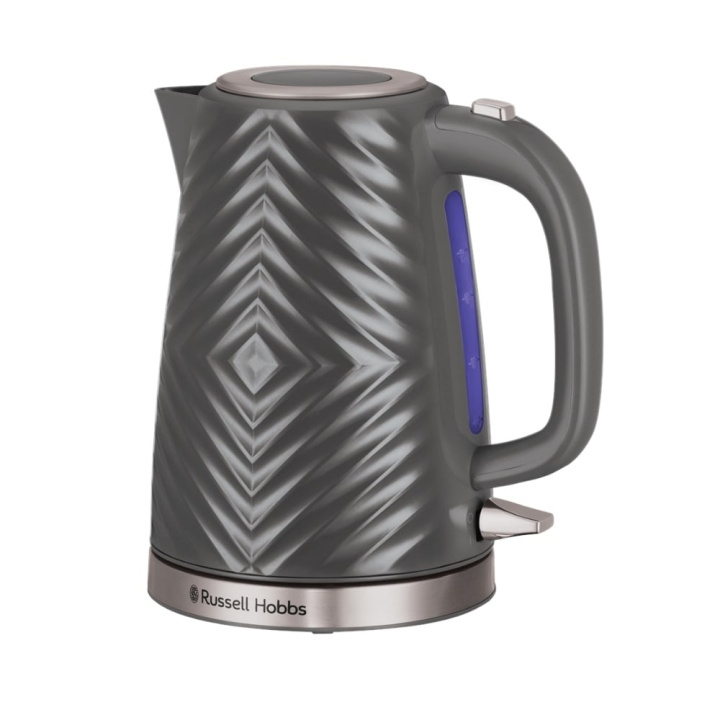 Russell Hobbs Groove Kettle - Grey in the group HOME, HOUSEHOLD & GARDEN / Household appliances / Water & Juice / Kettles at TP E-commerce Nordic AB (C84864)