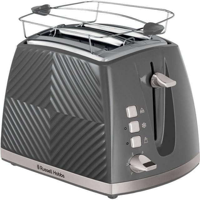 Russell Hobbs Groove 2S Toaster - Grey in the group HOME, HOUSEHOLD & GARDEN / Household appliances / Toasters & Bread grills / Toasters at TP E-commerce Nordic AB (C84916)