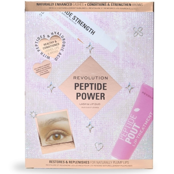 Makeup Revolution Peptide Power Lash and Lip Duo Gift Set in the group BEAUTY & HEALTH / Gift sets / Gift sets for her at TP E-commerce Nordic AB (C84939)