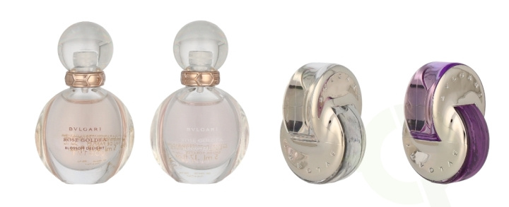 Bvlgari Femme Miniatures Collection 20 ml Rose Goldea Blossom Delight Edp 5ml/Rose Goldea Blossom Delight Edt 5ml/Omnia Crystalline Edt 5ml/Omnia Amethyste Edt 5ml in the group BEAUTY & HEALTH / Fragrance & Perfume / Perfumes / Perfume for her at TP E-commerce Nordic AB (C84992)