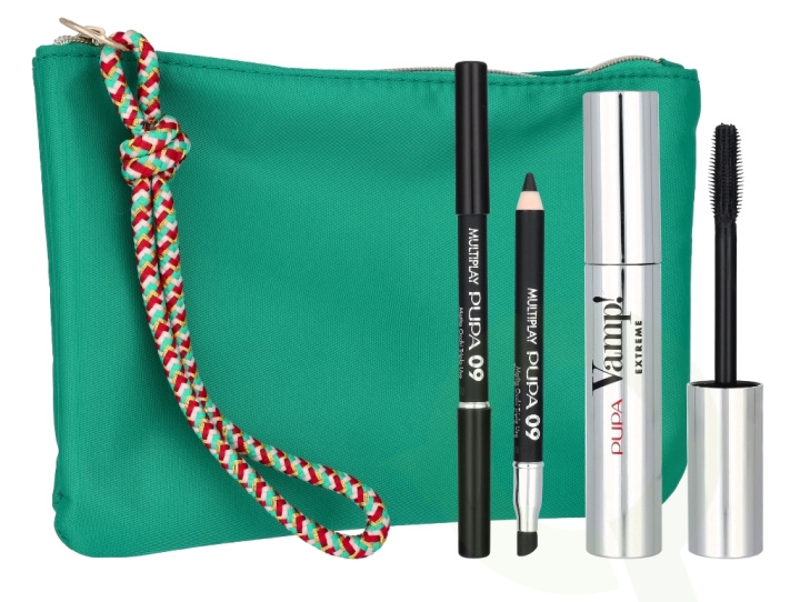 Pupa Milano Pupa Vamp! Sexy Lashes Makeup Set 12.8 ml Mascara #010 Vamp! 12ml / Multiplay Pen #09 Deep Black 0,8gr/Bag in the group BEAUTY & HEALTH / Gift sets / Gift sets for her at TP E-commerce Nordic AB (C85018)