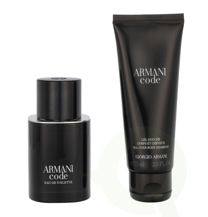 Armani Code Pour Homme Giftset 125 ml Edt Spray 50ml/All Over Body Shampoo 75 ml in the group BEAUTY & HEALTH / Gift sets / Gift sets for him at TP E-commerce Nordic AB (C85120)