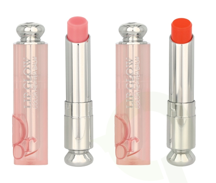 Dior Addict Lip Glow Duo Set 6.4 g #001 Pink & #004 Coral in the group BEAUTY & HEALTH / Makeup / Lips / Lipstick at TP E-commerce Nordic AB (C85141)