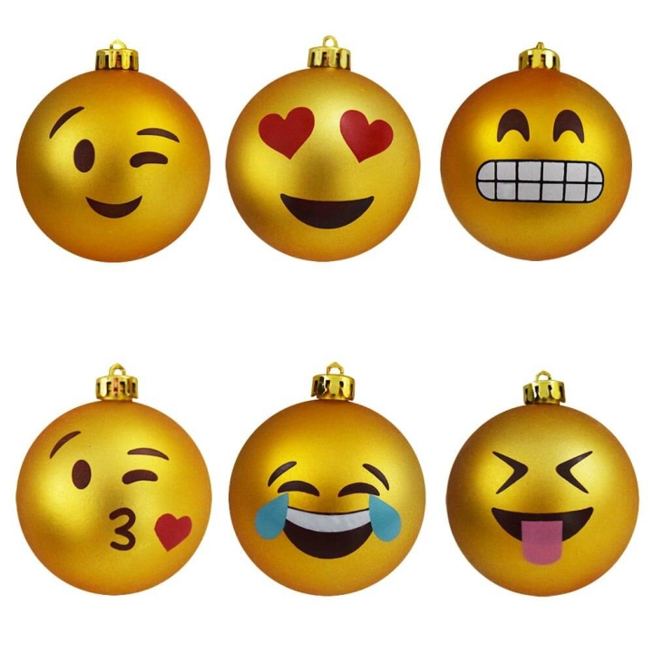 MikaMax Emoji Christmas Ornaments (04380) in the group HOME ELECTRONICS / Lighting / Christmas lights at TP E-commerce Nordic AB (C85172)