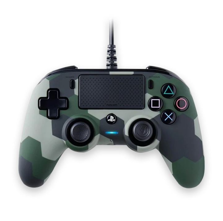 NACON Compact Controller (Green Camouflage) in the group HOME ELECTRONICS / Game consoles & Accessories / Sony PlayStation 4 at TP E-commerce Nordic AB (C85226)