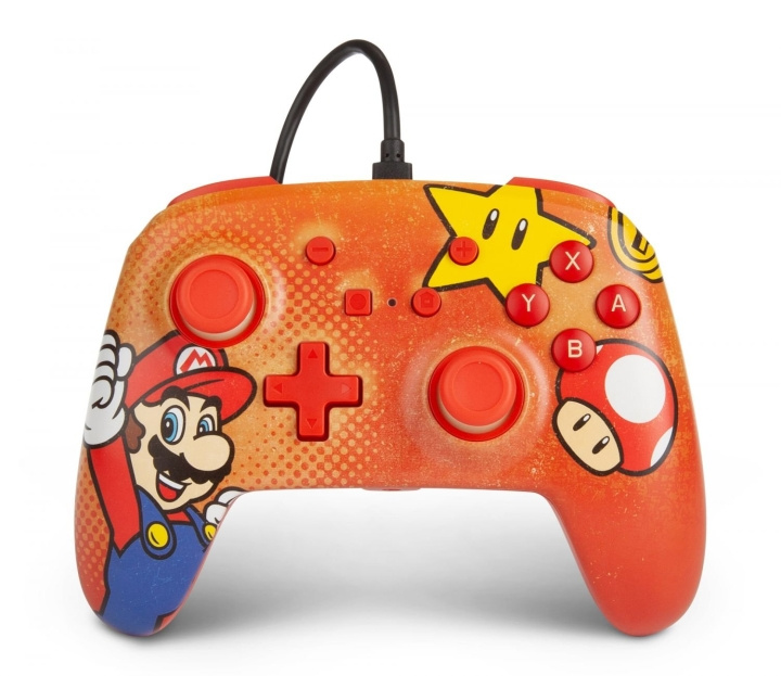 PowerA Nintendo Switch Enh Wired Controller - Mario Vintage in the group HOME ELECTRONICS / Game consoles & Accessories / Nintendo Switch at TP E-commerce Nordic AB (C85266)