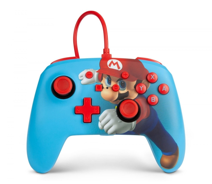 PowerA Nintendo Switch Enh Wired Controller - Mario Punch in the group HOME ELECTRONICS / Game consoles & Accessories / Nintendo Switch / Accessories at TP E-commerce Nordic AB (C85267)