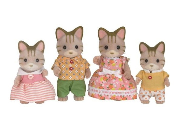 Sylvanian Families Striped Cat Family (5180) in the group TOYS, KIDS & BABY PRODUCTS / Toys / Figures & Miniatures at TP E-commerce Nordic AB (C85275)