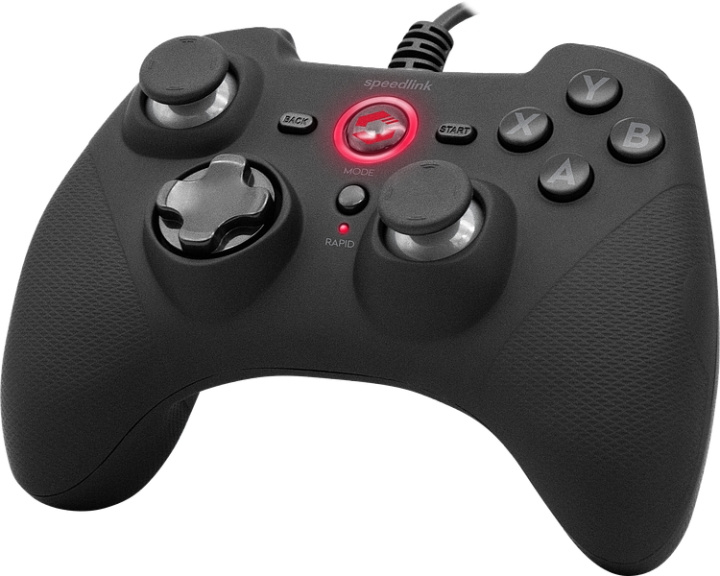 Speedlink Rait Gamepad for PC/PS3/Switch Rubber Black in the group HOME ELECTRONICS / Game consoles & Accessories / Nintendo Switch at TP E-commerce Nordic AB (C85283)