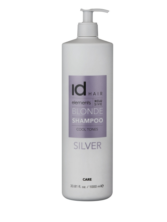 ID Hair Elements Xclusive Silver Shampoo 1000 ml in the group BEAUTY & HEALTH / Hair & Styling / Hair care / Hair Dye / Silver shampoo at TP E-commerce Nordic AB (C85302)