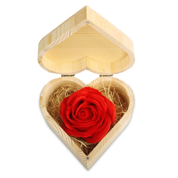 MikaMax Red Soap Rose Heart Box (04469) in the group Sport, leisure & Hobby / Fun stuff / Fun stuff at TP E-commerce Nordic AB (C85375)